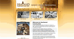 Desktop Screenshot of heartwoodconstructioninc.com