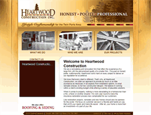 Tablet Screenshot of heartwoodconstructioninc.com